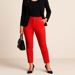 Halogen red stretch slim, skinny fit pant ❤️